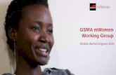 GSMA mWomen Working Group · Introductions, opening remarks and GSMA mWomen programme overview Shireen Santosham, Sr. Insights Manager Max Cuvellier, Sr. Commercial Programme Manager