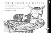 VOLUNTEERING FOR THE BUREAU OF LAND MANAGEMENT: A … · Colorado, Idaho, Montana, New Mexico, Nevada, Oregon, Utah, Washington, and Wyoming (see the map on the left.) BLM also manages