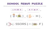 School Rebus Puzzle - cf.ltkcdn.net · School Rebus Puzzle Solve each picture clue then put the words together to find out what kinds of things you learn in school. ( + ) ( - SSORS