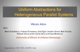 Uniform Abstractions for Heterogeneous Parallel Systems · Rakesh Komuravelli, Sarita Adve and Sasa Misailovic University of Illinois at Urbana-Champaign Supported by: NSF, SRC, DARPA,