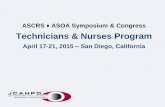 Technicians & Nurses Programascrs15.expoplanner.com/handouts_tn/000064... · covered by your work’s insurance company. And – it also becomes a discipline problem versus an accident.