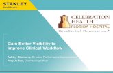 Gain Better Visibility to Improve Clinical Workflow Ashley Simmons, Director, Performance Improvement.
