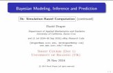 Bayesian Modeling, Inference and Predictiondraper/Reading-2014-day-1-notes-part-3-… · Bayesian Modeling, Inference and Prediction 3b: Simulation-Based Computation (continued) David