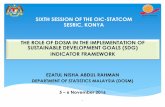 SIXTH SESSION OF THE OIC-STATCOM SESRIC, KONYA THE … · INDICATORS 17 GOALS 169 TARGETS 193 Countries 4 FRAMEWORK & GOVERNANCE ** aligned with GSBPM . 5 The Sustainable Development