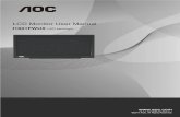 LCD Monitor User Manual · e-Saver Welcome to use AOC e-Saver monitor power management software! The AOC e-Saver features Smart Shutdown functions for your monitors, allows your monitor