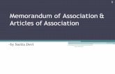 Memorandum of Association & Articles of Associationcommerce.du.ac.in/web/uploads/e - resources 2020...Memorandum of Association Articles of Association Charter of Company Regulations