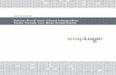 Future-Proof Your Cloud Integration: Three Trends You Must ...campaigns.snaplogic.com/.../future-proof-your-cloud... · Future-Proof Your Cloud Integration: ... Introduction By lowering