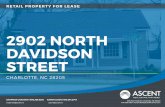 2902 NORTH DAVIDSON STREET - LoopNet · HEIST BREWERY Highland Park Town Homes 35 Town Homes - $500,000's 2902 N Davidson St Chadbourn Mill 40,000 sf office 36th St Station Novel