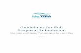 Guidelines for Full Proposal Submission - MarTERA · The information given in the full proposal is binding in terms o f consortium composition and maximum requested ... Deliverables