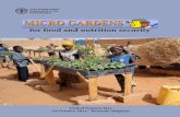 MICRO GARDENS - Food and Agriculture Organization · 2014-12-08 · Microgardens are small production units that can yield a wide range of vegetables, roots and tubers, and herbs