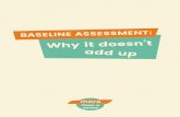 BASELINE ASSESSMENT: Why it doesn’t add up · 2 Baseline assessment Baseline assessment: Why it doesn’t add up Early years education is at risk. Not just from spending cuts and