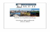 MPH in Epidemiology Student Handbook 2014-2015€¦ · 2014-2015 Oregon MPH Handbook for the Epidemiology Track at Oregon Health & Science University ... B. Program Setting p. 12