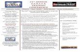 21st ANNUAL U.S.N.S.T.A. TRAINING CONFERENCE · Each technique of Controlled F.O.R.C.E. can be taught in minutes, saving valuable training time. These tactics greatly reduce the risk
