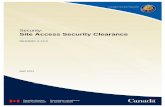 Site Access Security Clearance - cnsc-ccsn.gc.ca€¦ · Regulatory document REGDOC-2.12.2, Security: Site Access Security Clearance sets out the guidance of the Canadian Nuclear