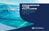 FRAMING THE FUTURE ANNUAL REPORT 15 · Annual Report 2015.16 nn L Soi 5 Overall rating as a place of work NATIONAL AVG. 73 77 QLS Strong team spirit NATIONAL AVG. 83 87 QLS In-team