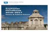 Department of History Sophister Handbook 2016–2017 · Dr Thomas Smith 3144 thsmith@tcd.ie Dr Immo Warntjes 3148 iwarntje@tcd.ie ... • apply skills of oral, written and visual