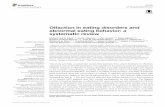 Olfaction in eating disorders and abnormal eating behavior ... · whether research in olfaction in eating disorders may offer additional insight with regard to the complex etiopathology