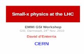 Small-x physics at the LHCJ. Rojo et al. NPB 809, 1 (2009) EMMI-GSI Workshop, Nov.'10 4/26 David d'Enterria (CERN) Motivation (II): low-x QCD evolution Q2 - DGLAP (k T-order'd emission):