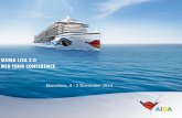 MONA LISA 2.0 MID TERM CONFERENCE · 3 Mona Lisa 2.0 Status Quo of shore based fleet-monitring in the cruise industry: Several Cruise Lines (e.g. AIDA Cruises, Costa Crociere) operate