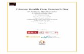 Primary Health Care Research Day - WordPress.com · 2019-06-14 · Primary Health Care Research Day 6th ANNUAL RESEARCH DAY A Patients Included Event #PHCResearchDay Monday, June