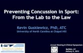 Preventing Concussion in Sport: From the Lab to the Law · Purpose: Examine the proportion of concussed athletes with impairment disagreements across various clinical concussion assessment