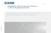 ISO/IEC Directives Part 1 + IEC Supplement · 2017-05 Procedures for the technical work – Procedures specific to IEC . ISO/IEC DIR 1:2017-05 +IEC SUP:2017-05(en) ISO/IEC DIR 1:2017
