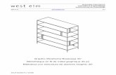 Graphic Wireframe Bookcase 34 Bibliothèque en fil de métal ... · Assembly instructions Instructions d’assemblage Instrucciones de Ensamblaje 2018.12.22 1/11 SKU# 8165673 / W180