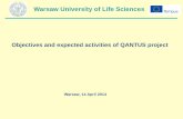 Warsaw University of Life Sciences - TEMPUStempus-prj.onma.edu.ua/dlzone/qantus/varshava2014/... · Warsaw University of Life Sciences Basic data „Qualifications Frameworks for