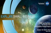 OSBP Learning Series€¦ · Write your answers in the CHAT BOX ... relationships designed to grow the technical and business capabilities of small businesses under NASA approved
