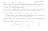 Laplace Transform Theory - 1 Existence of Laplace Transformsmath121/Notes/Annotated_Online/week07… · transforms will give us a method for handling piecewise functions. Laplace