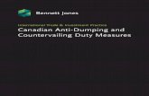 International Trade & Investment Practice Canadian Anti ... · (SIMR), Canada’s laws that deal with anti-dumping and countervailing duties. The SIMA and the SIMR contain 98 sections