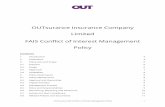 OUTsurance Insurance Company Limited FAIS Conflict of ... · The General Code of Conduct of the Financial Advisory and Intermediaries Services Act, No 37 of 2002 (FAIS) sets out requirements