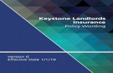 Keystone Landlords Insurance Keystone Landlords Insurance | 2 Introduction In return for payment of