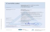 Inspection of the welding quality according to ISO 3834Certification Body for welding manufacturers Am Grauen Stein, D-51105 Köln M-012-E-Zert-3834-2-Rev-25 Certificate Inspection