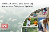 WRRDA 2014, Sec 1047 (d) Volunteer Program Update...of 18 USC 4125(a) and the requirements of AR 210-35, Civilian Inmate Labor Program State/County correctional facilities: Services