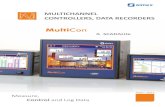 MULTICHANNEL CONTROLLERS, DATA RECORDERS · MULTICHANNEL CONTROLLERS, DATA RECORDERS 2019 - 2020. 2 The MultiCon line includes advanced controllers and recorders with great potential