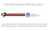 ICDE OPERATIONAL NETWORK (ON) BOLDIC · IPTS OpenEdu framework (quality) Quality Reviewer EADTU Excellence/OpenupEd SIS/ISO Quality committeé Fil. Dr. Ebba Ossiannilsson . Svenska