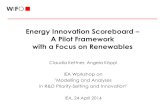 Energy Innovation Scoreboard A Pilot Framework with a ...€¦ · Energy Efficiency Renewable energy supply RES Technology Exports Income level Relevance of energy R&D Energy-related
