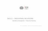 IM111 –INDUSTRIAL RELATIONS€¦ · IM111 –Industrial Relations Department of Industrial and Management Engineering The Planning Process 2 •Long-range plans (more than 18 months)