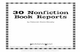 30 Nonfiction Book Reports - Kate Blackienewfpl.weebly.com/.../30_nonfiction_book_reports.pdf · Create Interest Ask students what they are curious about. Record students’ ideas