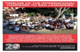 TIMELINE OF THE INTERNATIONAL CAMPAIGN TO BAN …icbl.org/media/916929/icb009_chronology_a5_v4-pages.pdf · TIMELINE OF THE INTERNATIONAL CAMPAIGN TO BAN LANDMINES The International