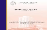 THE BALANCE OF PAYMENTS REMITTANCE REPORT December 2012boj.org.jm/uploads/pdf/rem_updates/rem_updates_dec2012.pdf · 2013-04-12 · Selected Indicators 12 Remittances: Selected Countries