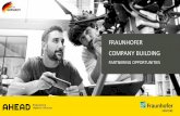 FRAUNHOFER COMPANY BUILDING · AHEAD: MARKETVALIDATION provides access to Germany’s rich ecosystem of MNC, hidden champions, family-owned businesses and Mittelstand companies §use