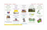 Summer Camp Calendar - hollinhall.com Summer Camp Calendar 2020.pdf · Summer Camp – Week 1 June 15th – 19th, 2020 SCHEDULE IS TENTATIVE AND SUBJECT TO CHANGE Monday Tuesday Wednesday