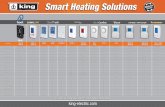 Smart Heating Solutions - king-electric.com · For Use On Line Voltage Baseboard, Fan Forced & Radiant Electric Heaters Smart Heating Solutions Item Number K901-B K702E-2 K302PE K322E