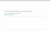 PCIA Rulemaking Workshop 2 · PCIA Rulemaking Workshop 2 Joint Utilities’ Presentation January 16, 2017 1. Outline Introduction ... 2 1. Introduction 2. Flaws in Current Methodology