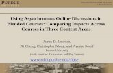 Using Asynchronous Online Discussions in Blended Courses ... · Collaboration/Teamwork ... • Using online discussions in blended courses is a challenge because they are not essential