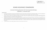 BOARD ASSURANCE FRAMEWORK · 1 – if we do not successfully empower patients and change behaviours, activity will continue to grow and the system will become unsustainable. 16 16
