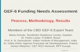 GEF-6 Funding Needs Assessment - CBD · needs for GEF 6 period 2014 – 2018 according to GEF’s rules to only cover incremental costs to generate global environmental benefits II.
