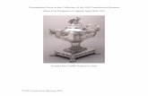 Presentation Pieces in the Collection of the USS ...€¦ · Military presentation silver reached a high point of size and ambition among the nations engaged in the Napoleonic Wars,